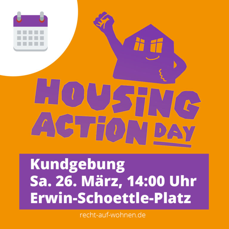 Einladung zum Planungstreffen am 14. Februar für Housing Action Day 2022